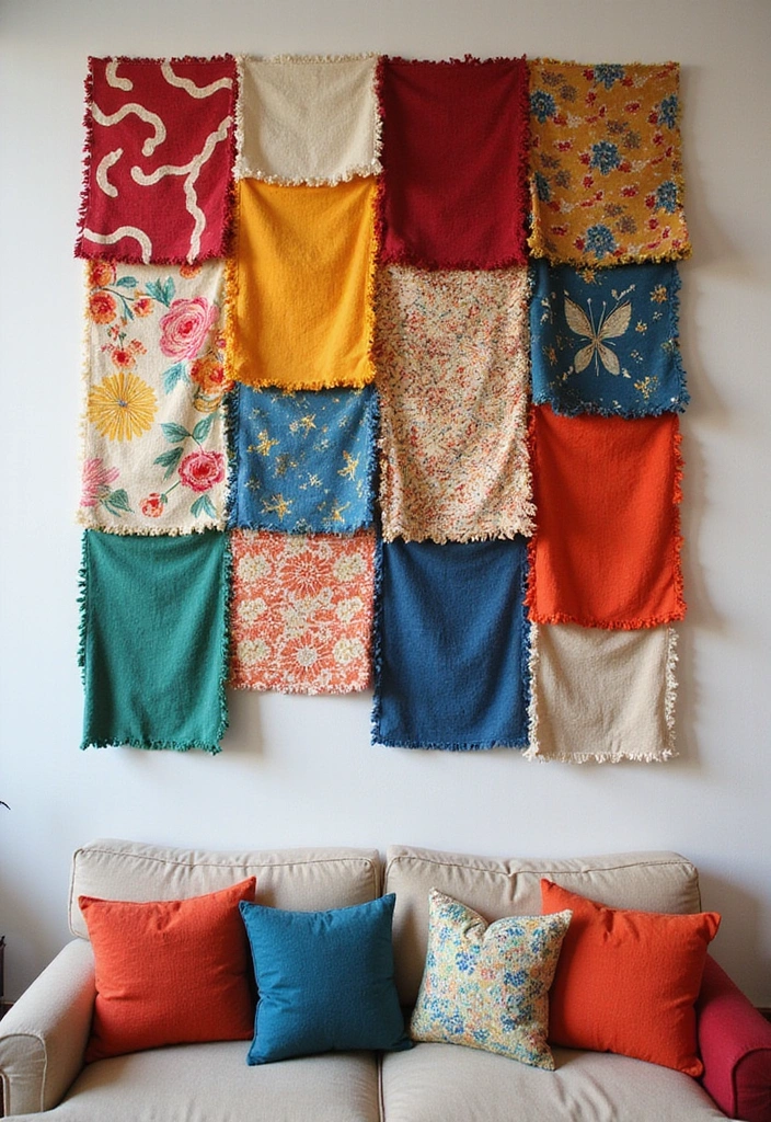 19 Unique Home Aesthetic DIY Decor Ideas to Refresh Your Space! - 15. DIY Fabric Wall Panels